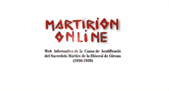 Desktop Screenshot of martiriongirona.org