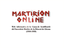 Tablet Screenshot of martiriongirona.org